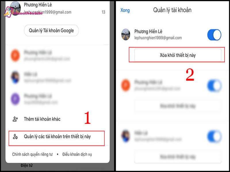 Cách đăng xuất Gmail trên thiết bị IOS